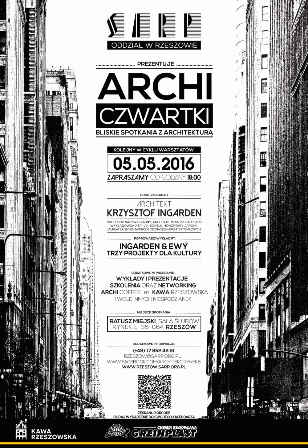 PLAKAT ARCHI CZWARTKI - 05-05-2016 Ingarden